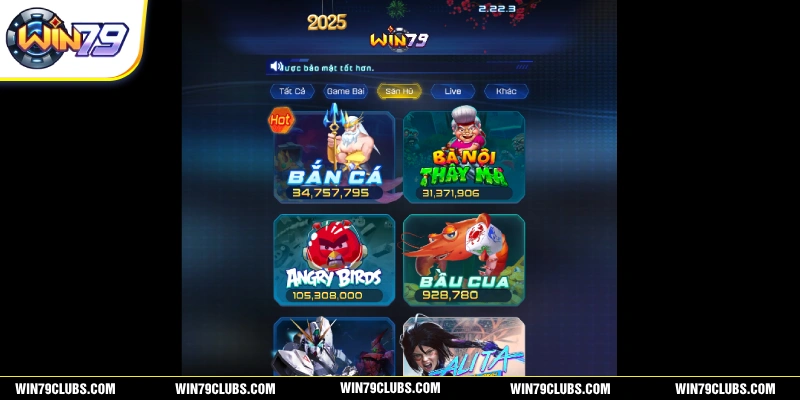 Game nổ hũ WIN79 với nhiều phần thưởng giá trị